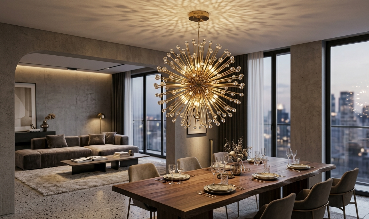 Lustre LED Design "Feu d'Artifice" MCR1281-500 – Élégance Moderne