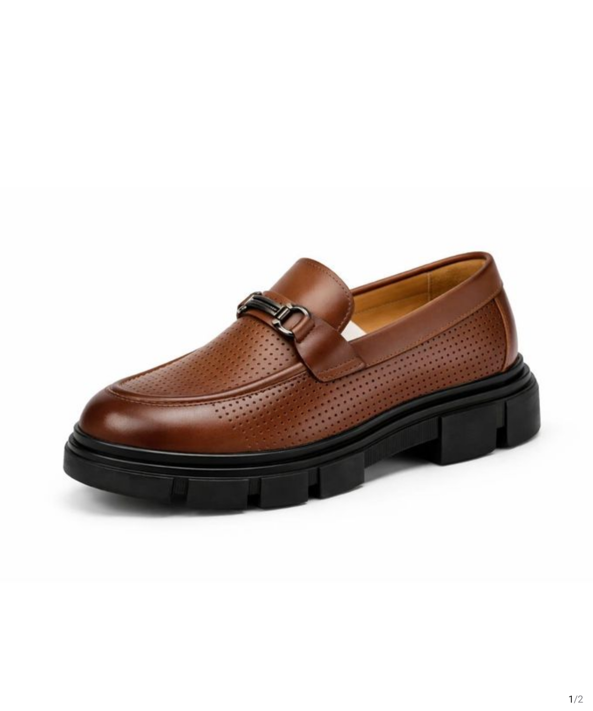 Chaussure tendance pour Homme Mocassin - Marron 2 Tons